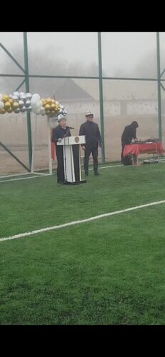 Торжественное открытие мини-футбольного поля